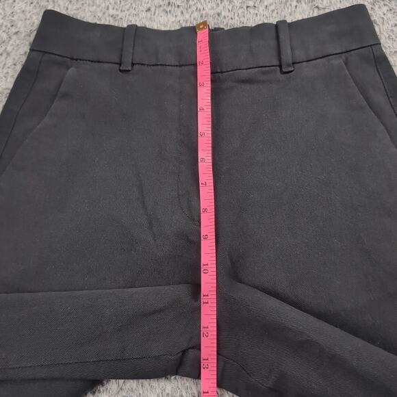 Everlane Pants Women 4 Black High Rise Wide Leg Cotton Blend Casual Work Chore - Picture 7 of 11